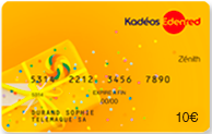€10 Kadeos  un Chèque Cadeau